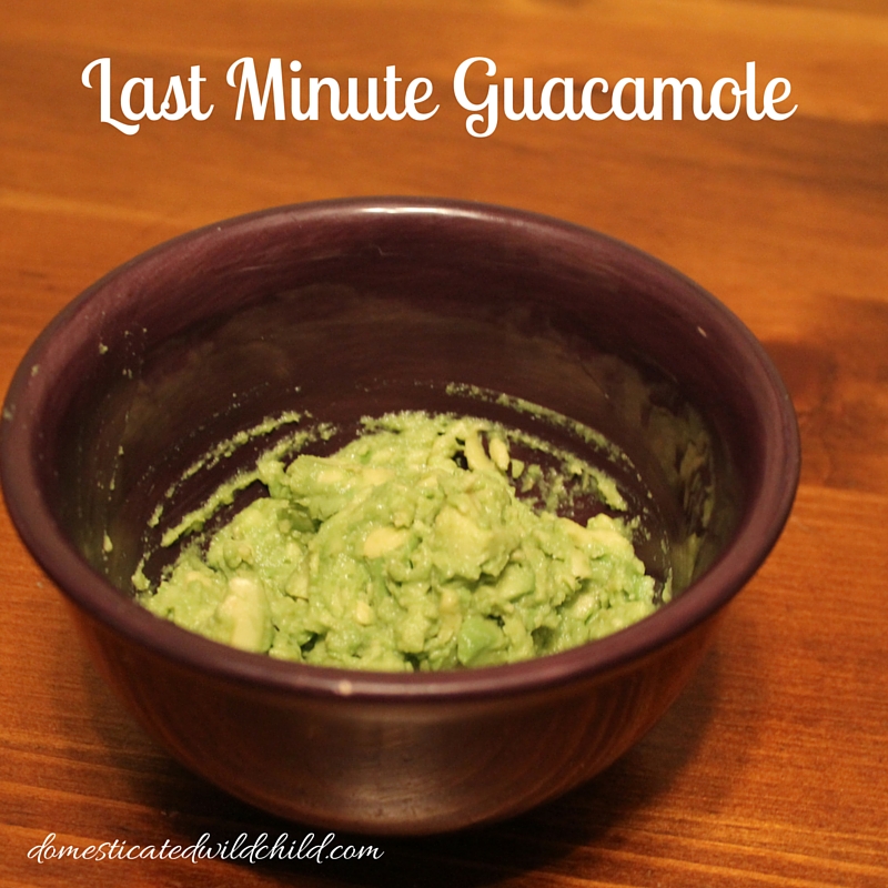 Last Minute Guacamole