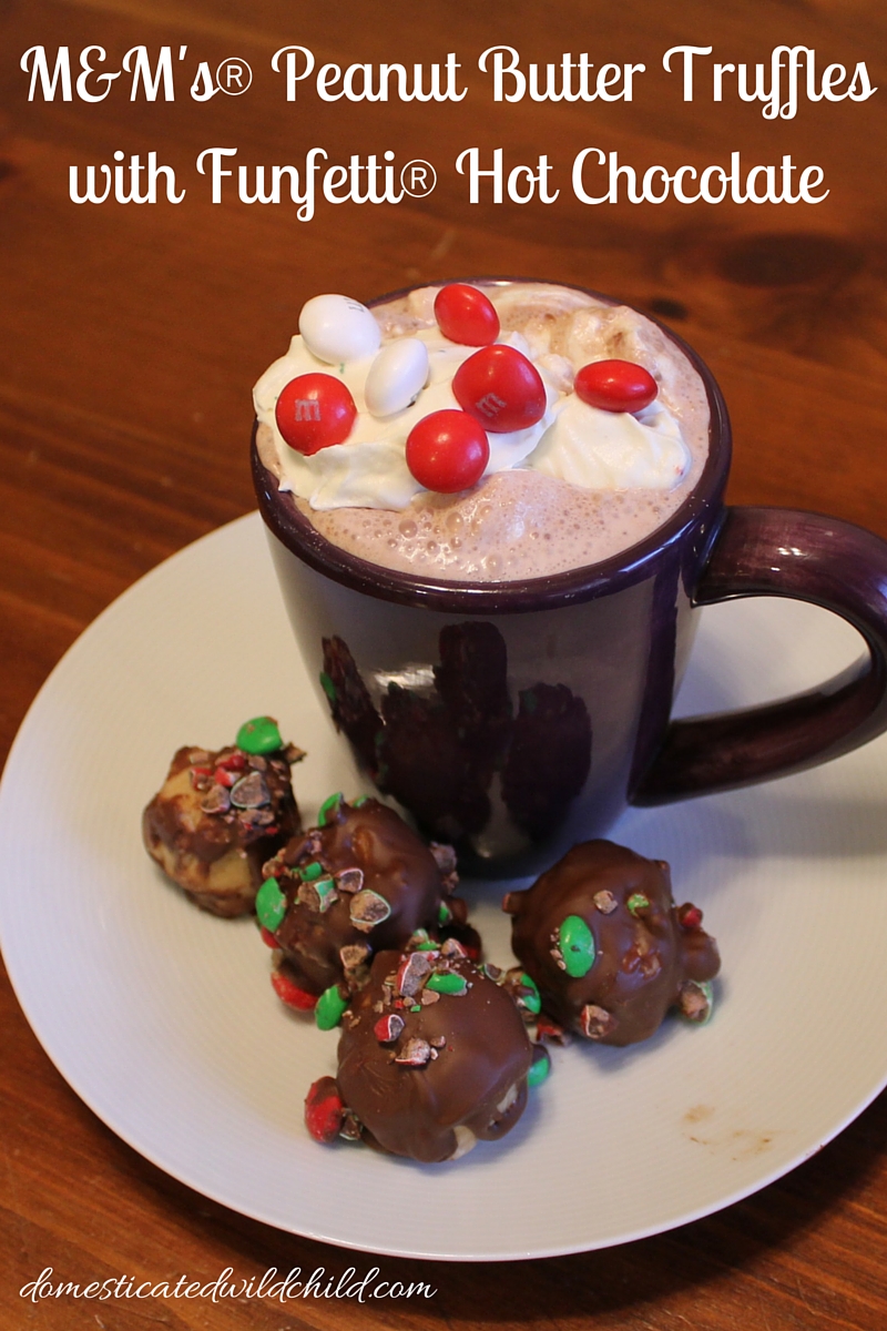 M&M's® Peanut Butter Truffleswith Funfetti Hot Chocolate-2
