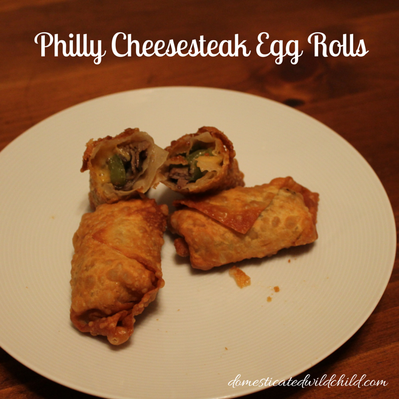 Philly Cheesesteak Egg Rolls