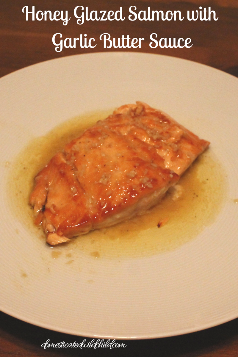 Honey Glazed Salmon with Garlic Butter Sauce-2