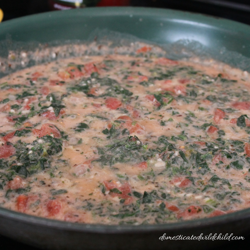 spinach and tomato tortellini